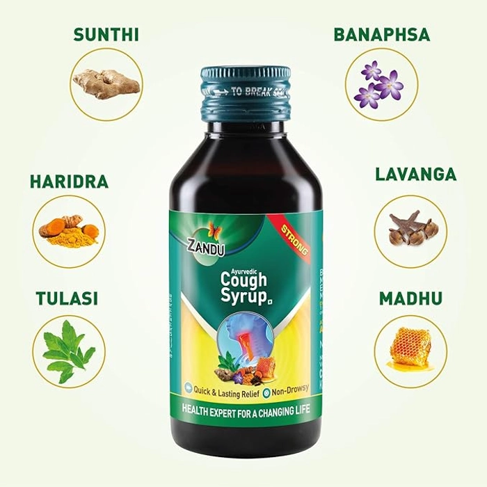 Zandu Ayurvedic Cough Syrup Ml Pack Of Grab Go