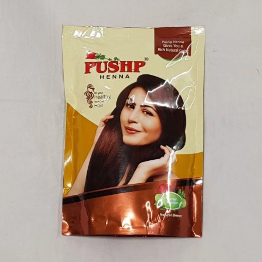 Pushp Henna Powder Natural Brown / Black | Nourished Hair | Ammonia Free |  20g | eBay