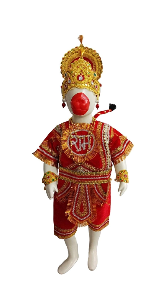 Buy Hanuman Ji Dress | Hanuman Ji Poshak Online - Vedic Paradise