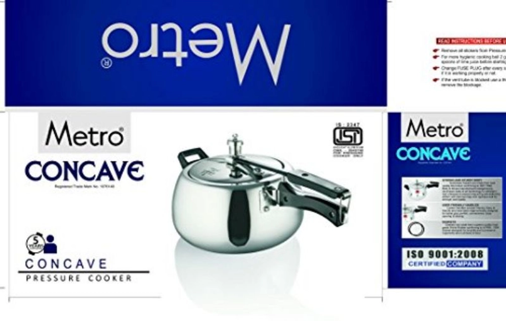 Buy Metro Concave Pressure Cooker 5 Lit. online from Utensils Shop