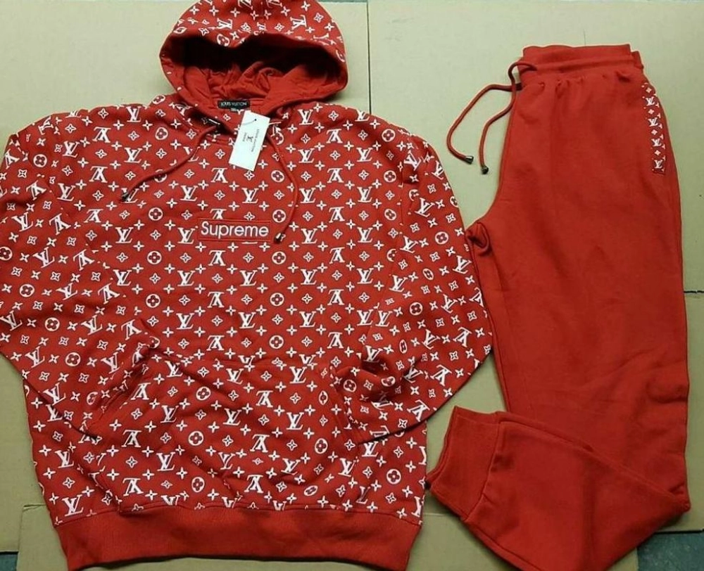 Supreme x Lv hoodies  Louis vuitton tracksuit, Supreme clothing