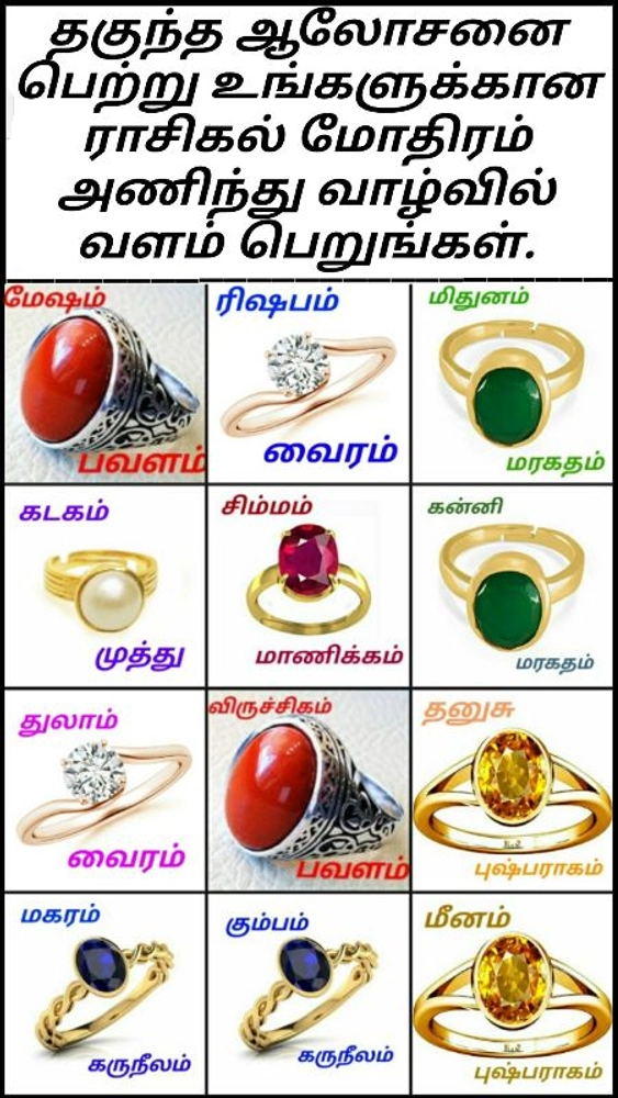 Precious stones names on sale in tamil