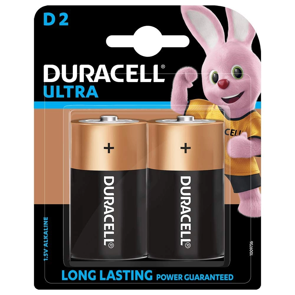 Duracell Alkaline batteries D/2, D2,LR20, D2, MN1300, MX1300