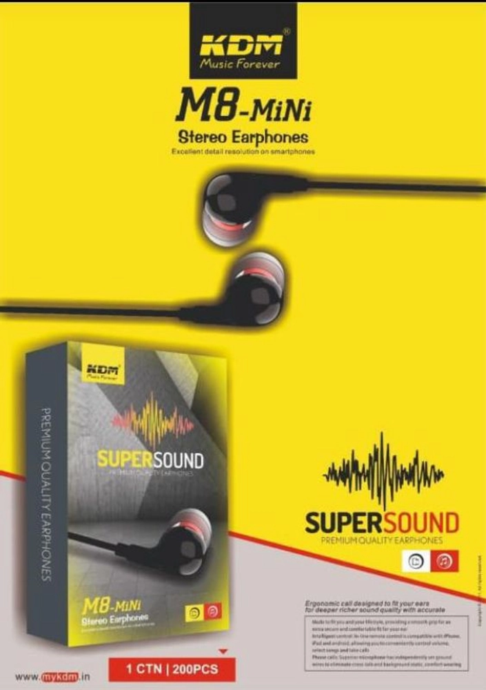 Kdm earphones m8 discount mini