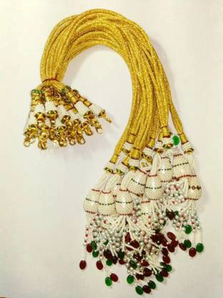 Buy Sparkle Colorful Silk Thread Dori Necklace Back Rope for Jewellery  Making (Multicolor) - Pack of 12 Pieces Online at desertcartINDIA