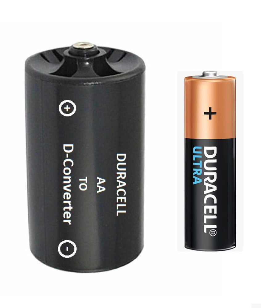 Duracell Ultra AA to D Size battery converter (Pack of 1)