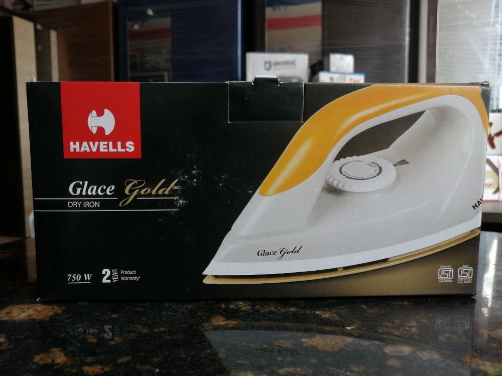 Havells glace store gold iron