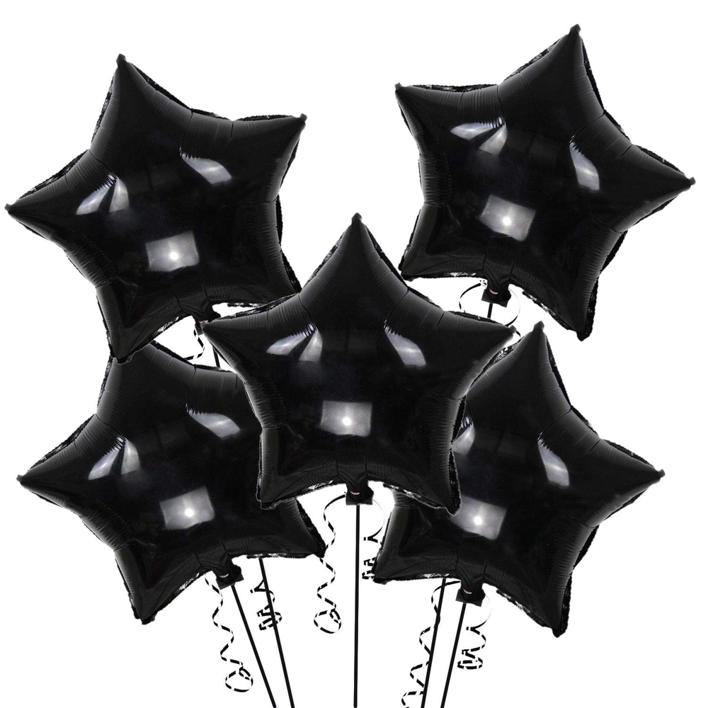 Buy Black Star Shaped Foil Balloon online from BalloonStore.in