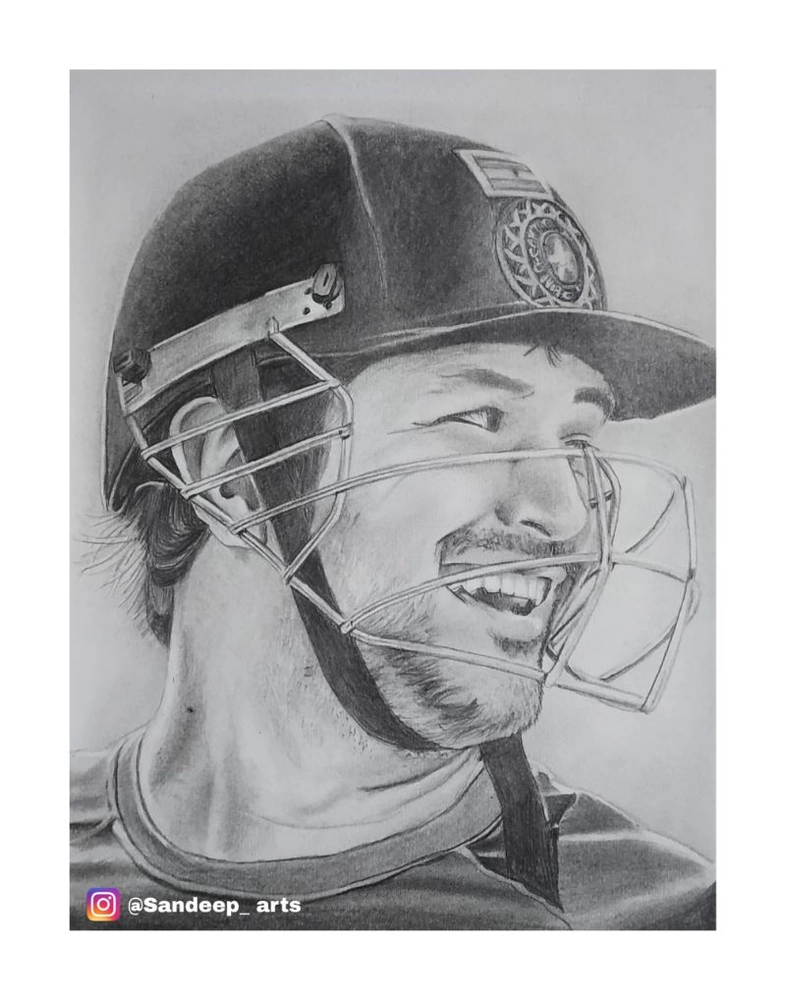 Artist Shubham Dogra - another Pencil Sketch of MS Dhoni :) how's it?? |  Facebook