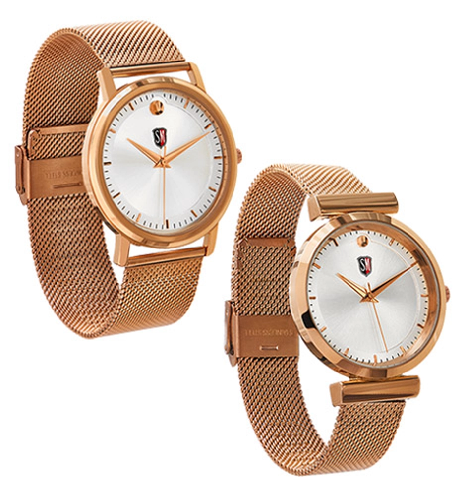 Buy SM His N Her Rose Gold Combo Watch Pack online from KDMart