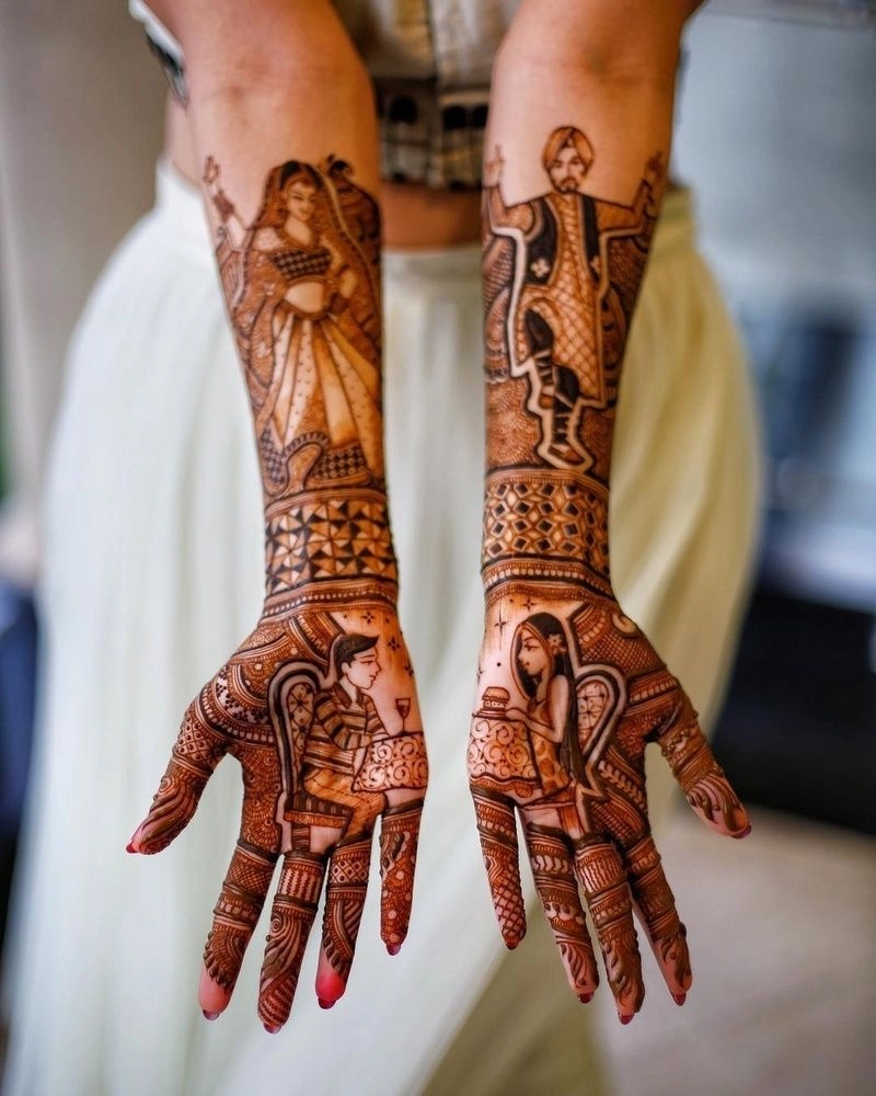 Dulha dulhan.. Mehndi love | Wedding mehndi designs, Bridal mehndi designs, Mehndi  designs