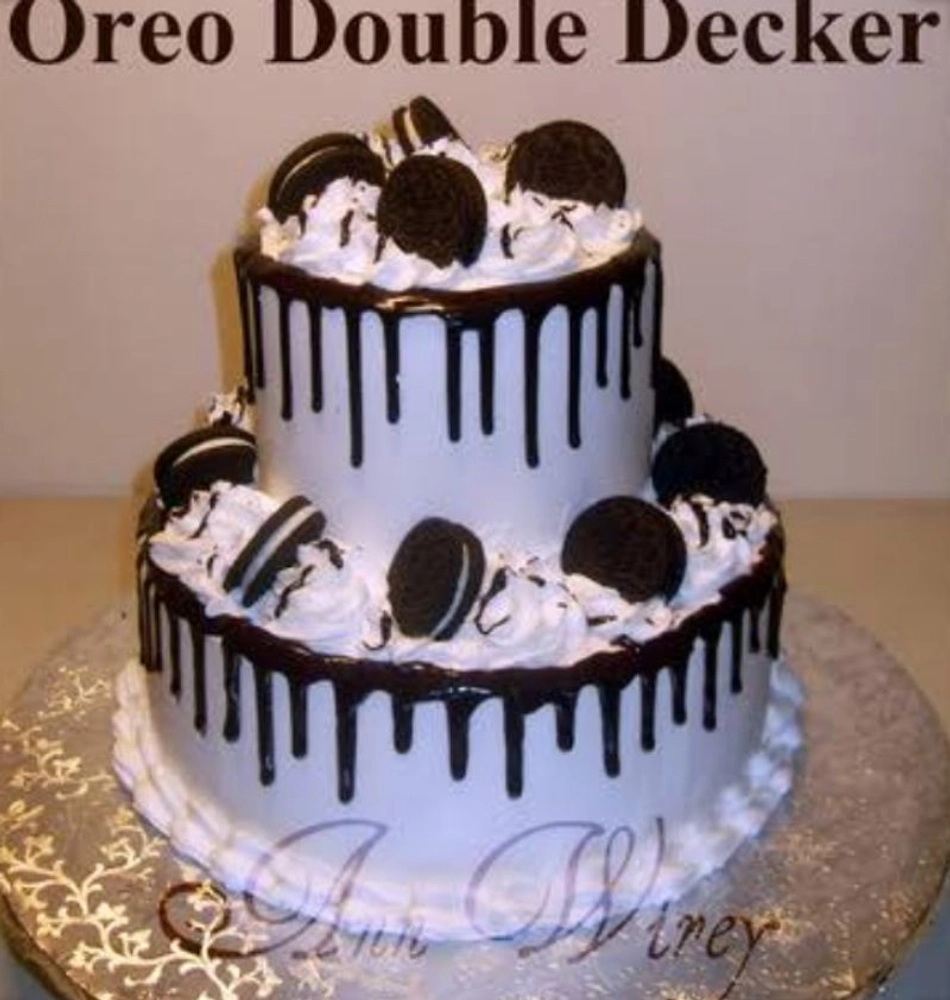 Double decker chocolate dripping birthday cake - Murgiya Cake Shop