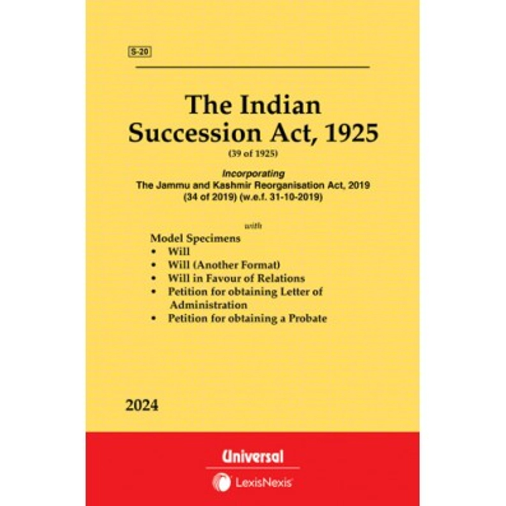 Succession Act 1925 Bare Acts Universal Lexis Nexis 2024 Edition 0180