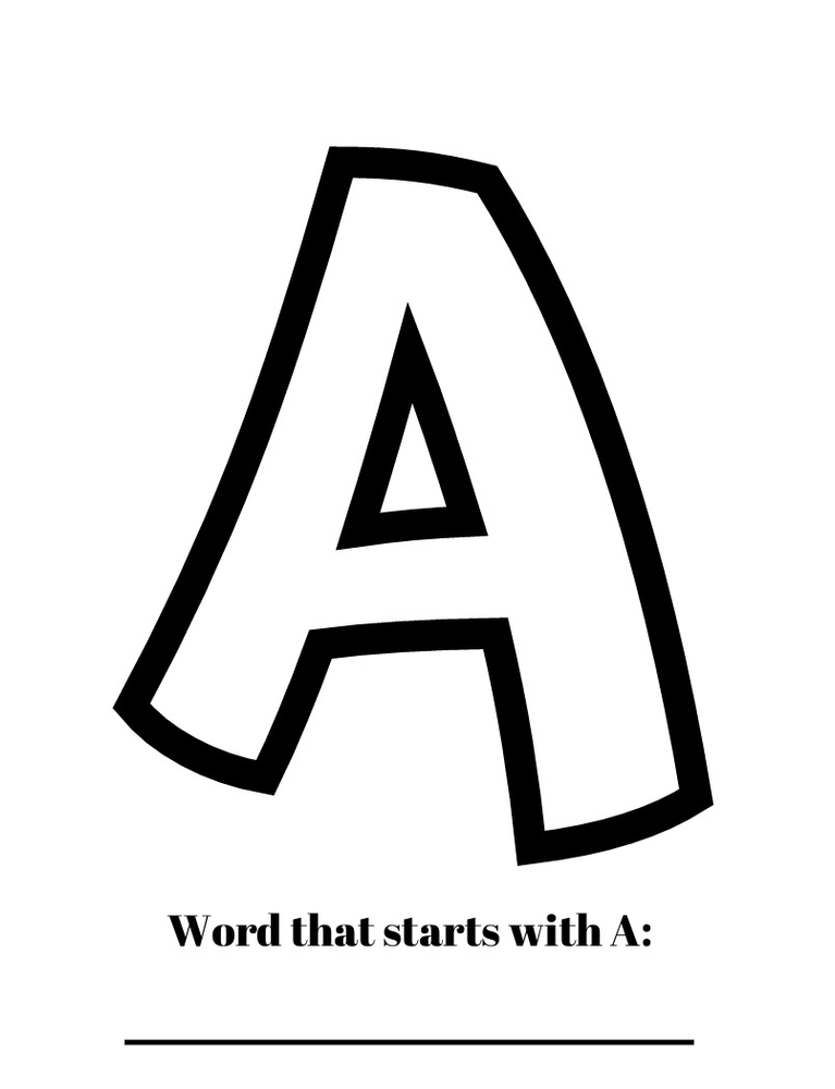 26 Alphabets Coloring Pages Print On Demand