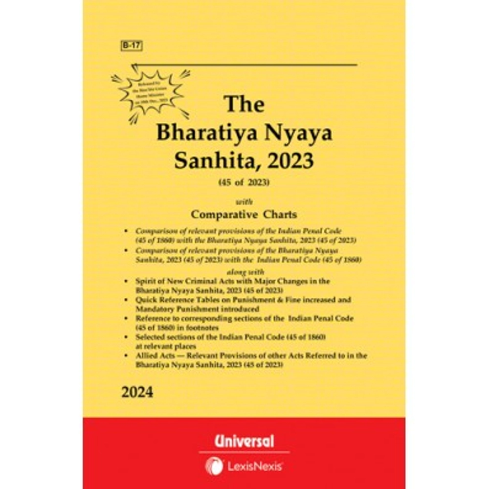 The Bharatiya Nyaya Sanhita Bns Of Bare Act Universal Lexis Nexis