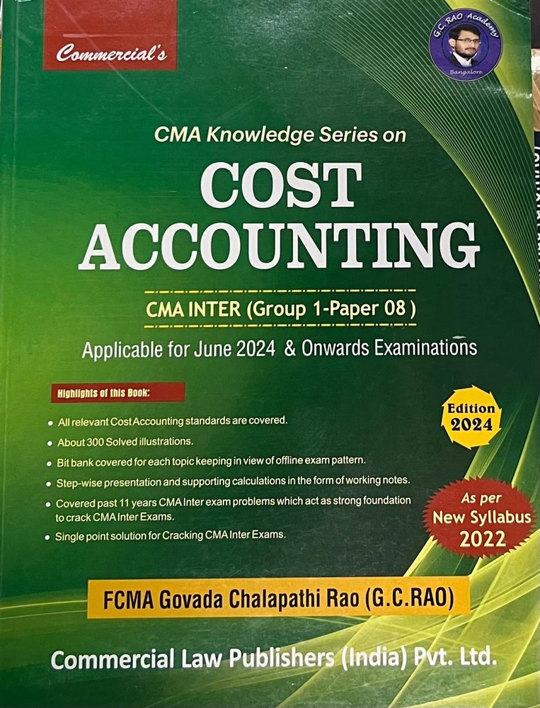 CMA Knowledge Series on Cost Accounting (CMA Inter - Group 1 - Paper 08 ...