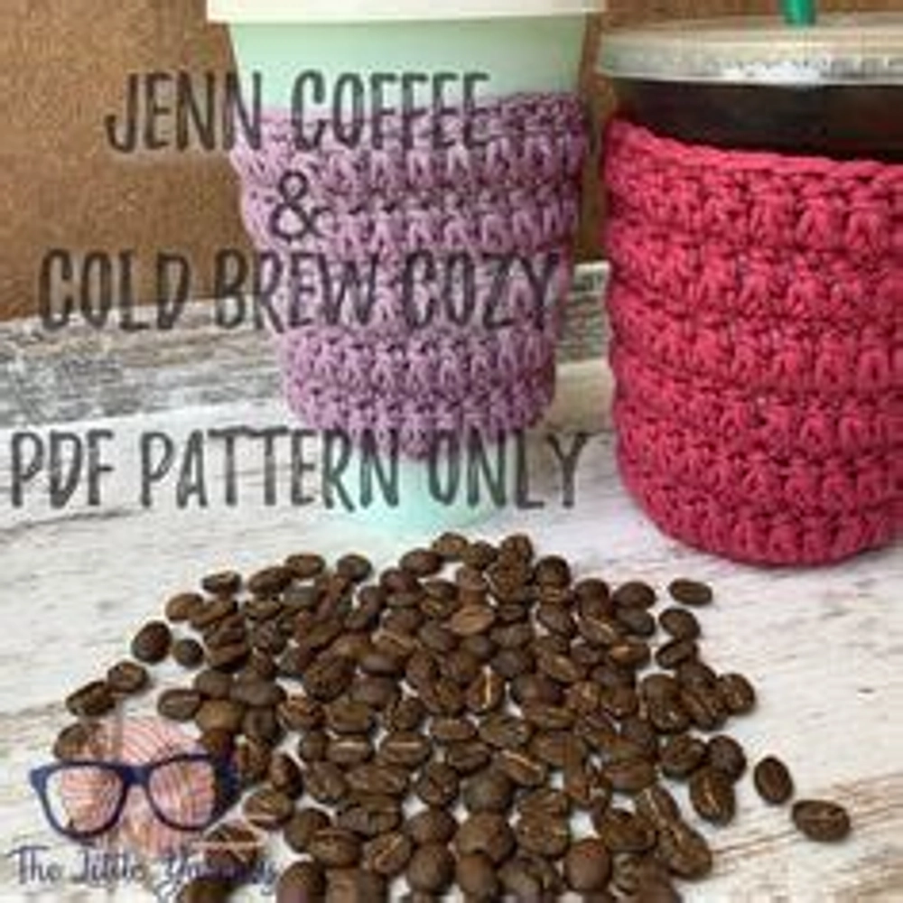 Crochet coffee cup cozy PATTERN ONLY