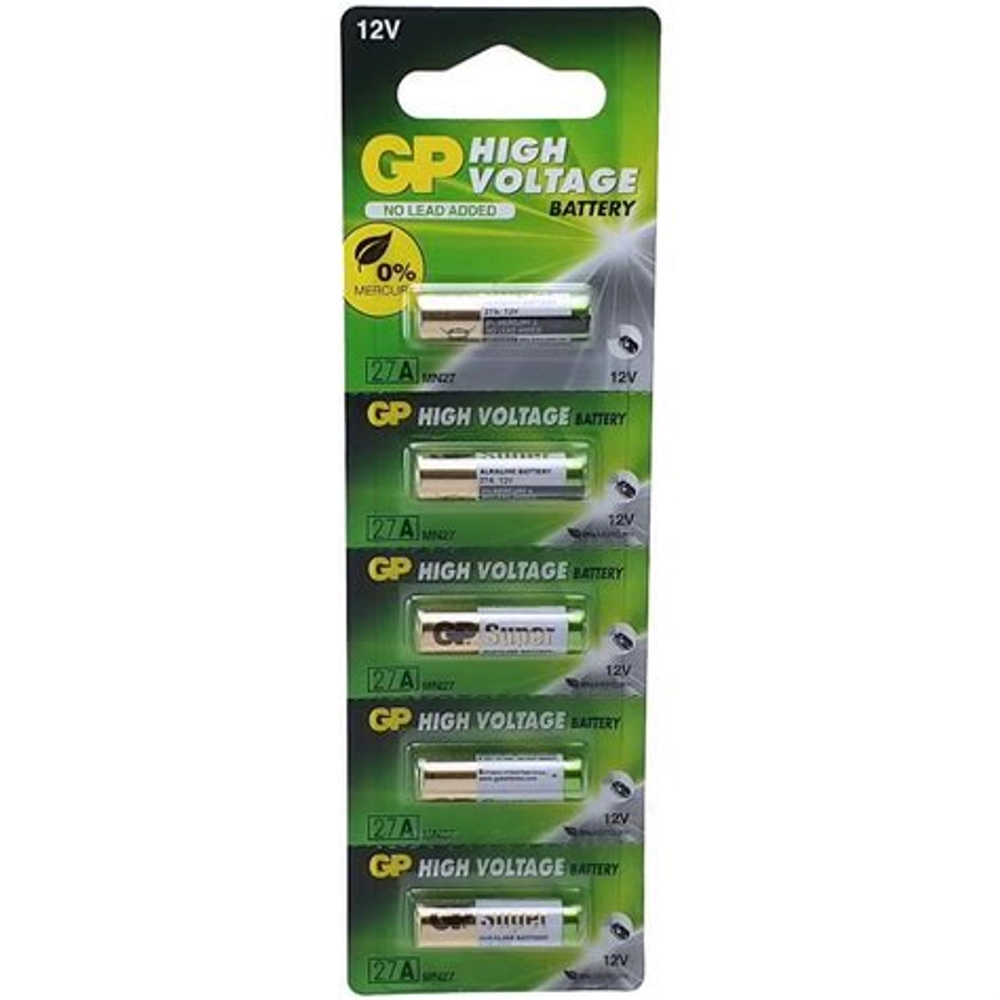 GP Battery 5 Piece Pack. 12V alkaline battery