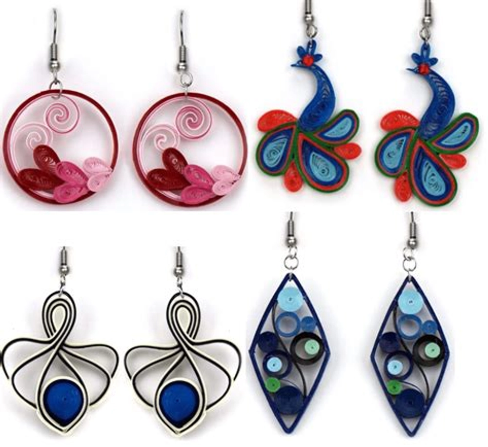 Quilling Earring at best price in Chennai by Anu Creative Designers | ID:  4377963948