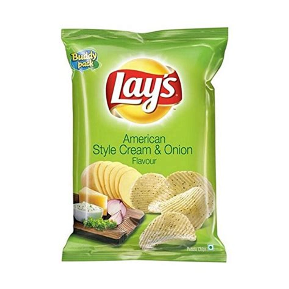 Lays Cream N Onion 20rs - Mangal Departmental Store