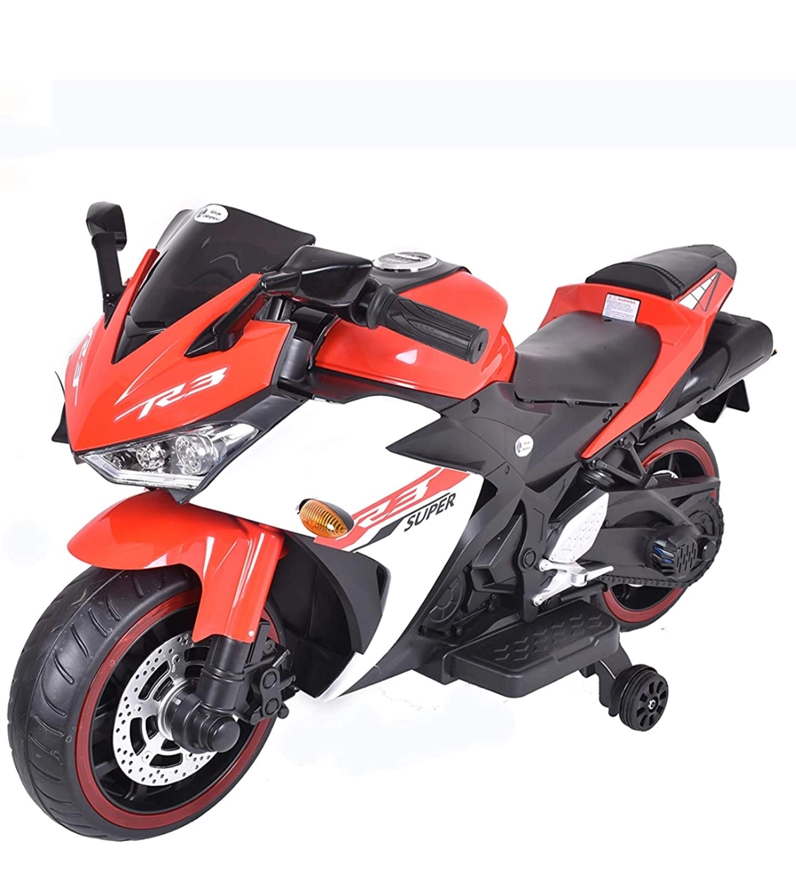 R3 Style 2.4ghz Big Ride-on Bike (red & White) - Gur Toy