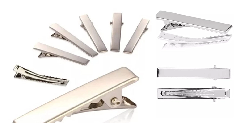 Buy Silver Color 4.5cm Alligator Pins For Hair DIY Bows