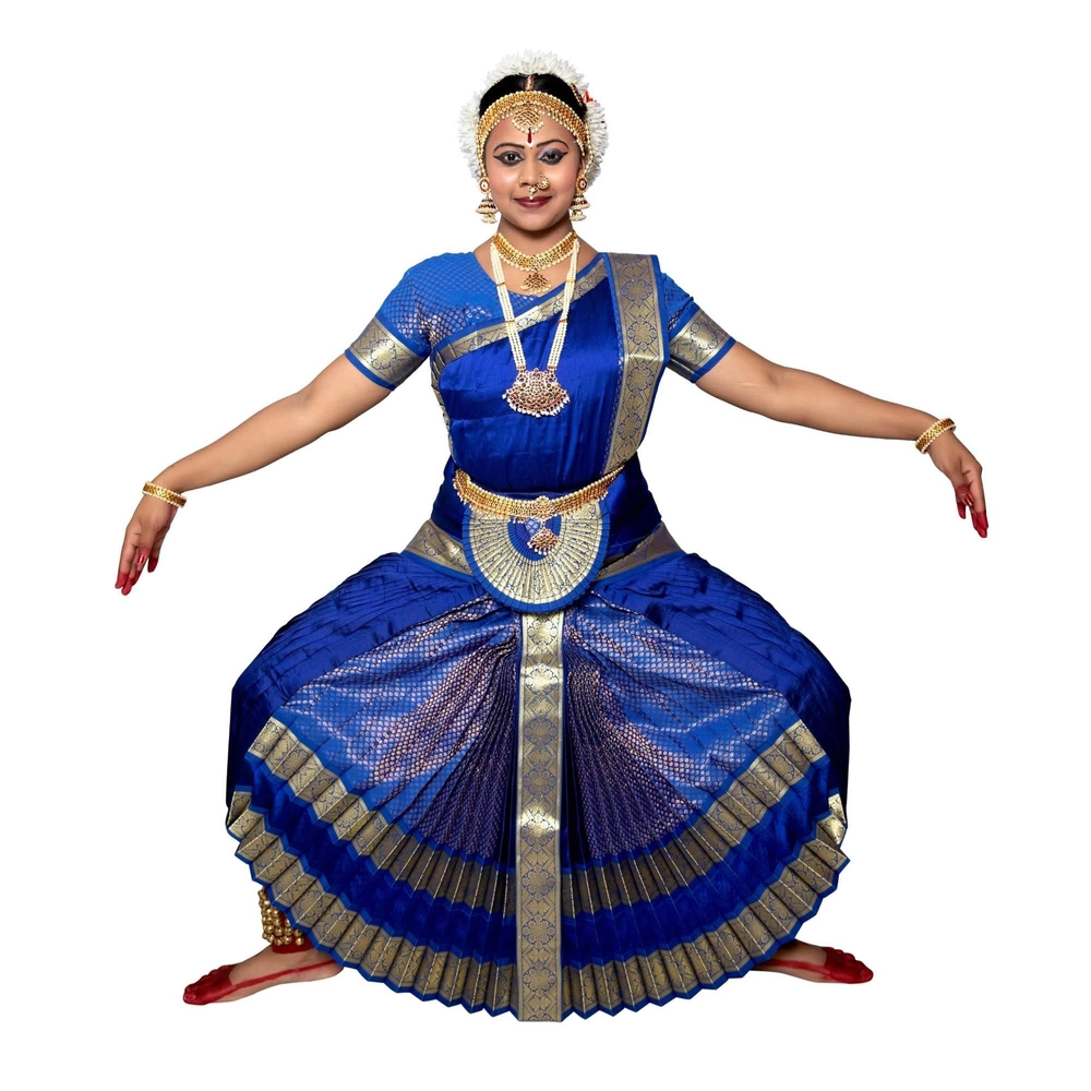 Bharatanatyam Costume Blue