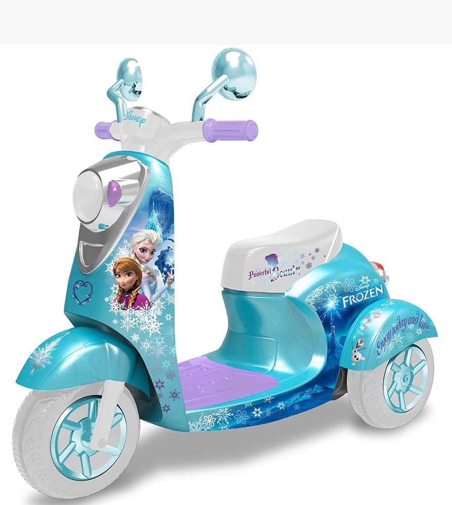 frozen motorized scooter