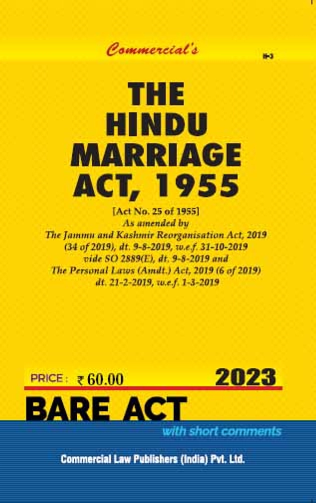 Hindu Marriage Act 1955 Commercial Law Publications Bare Acts