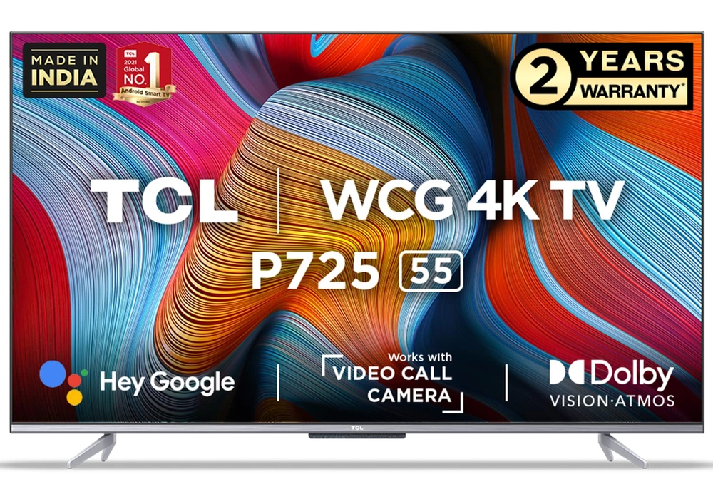 TCL P725 139 cm (55 inch) Ultra HD (4K) LED Smart Android TV 