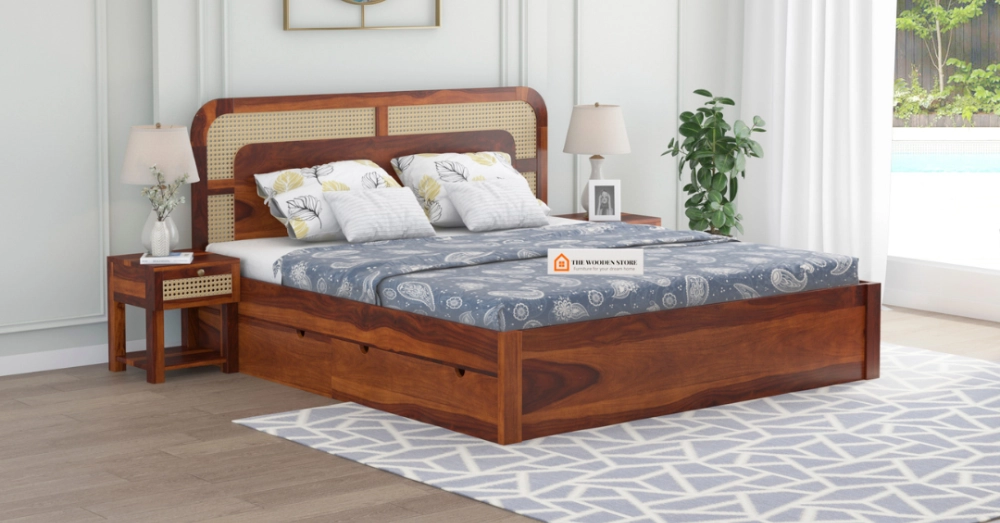 Buy Wooden Beds Online @ Upto 50% OFF | The Wooden Store