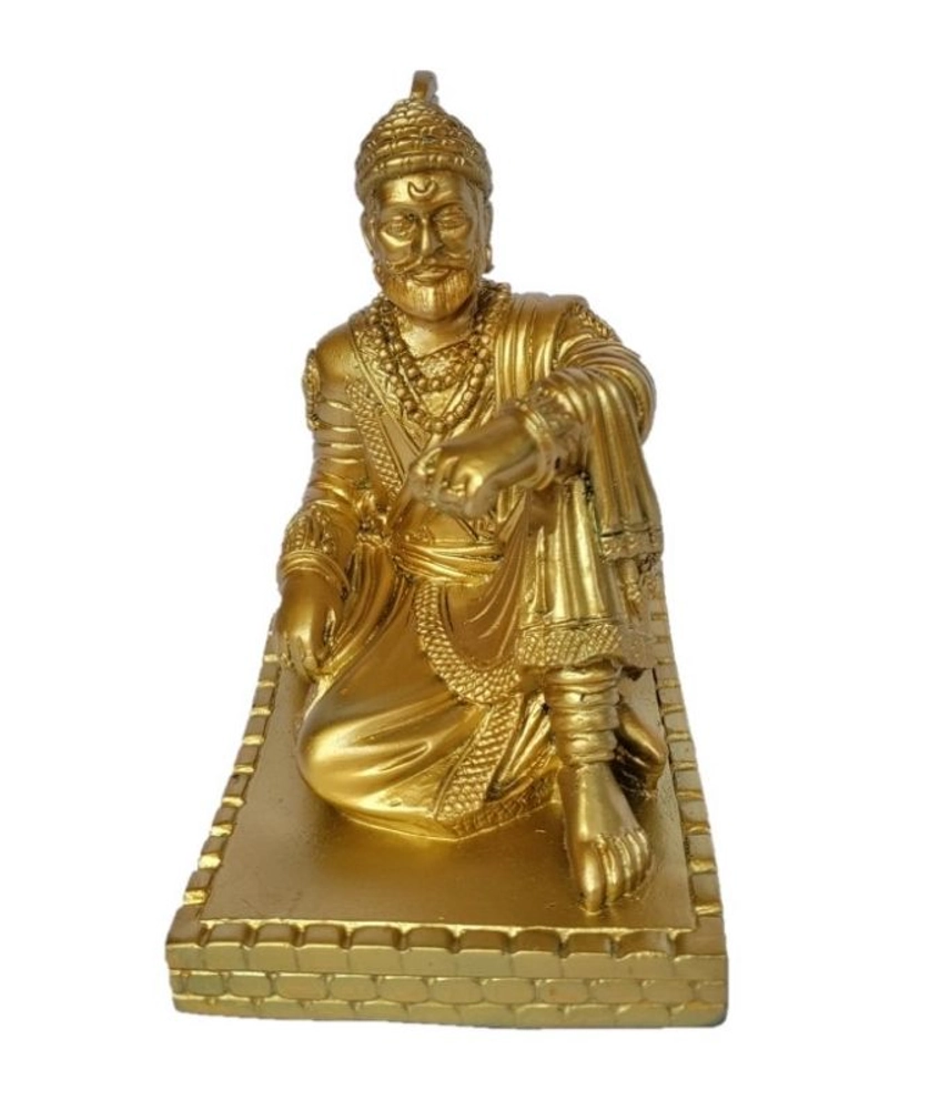 Buy Chatrapati shivaji maharaj 4 inch Gold online from Vrusham Creation