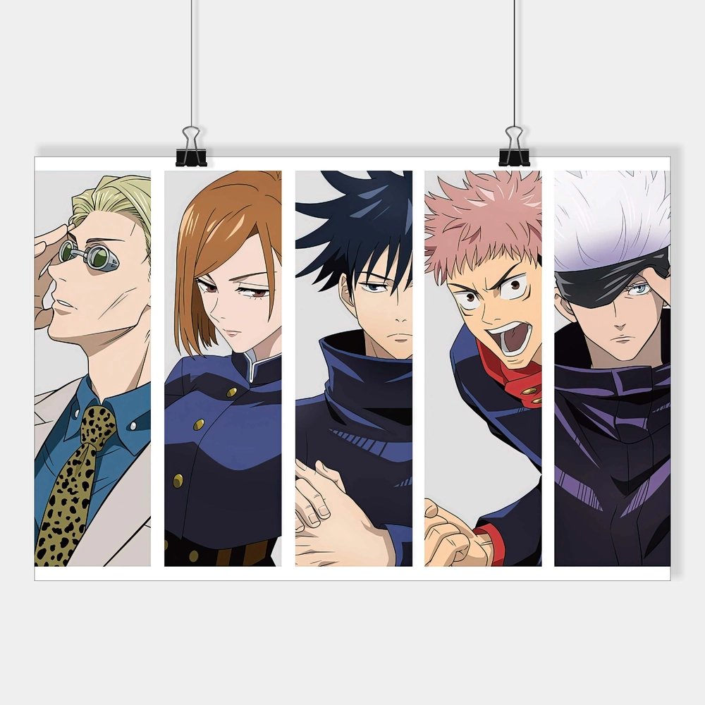 Yuji, Nobara, Megumi, Nanami, Gojo Poster (Jujutsu Kaisen) - Poster World