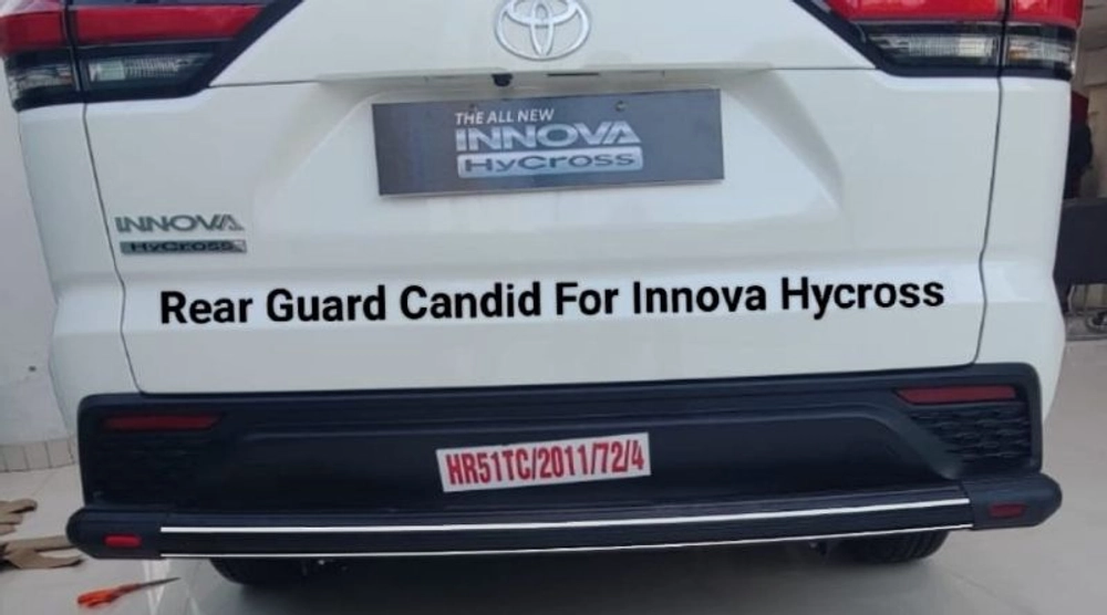 Innova Hycross aluminium Rear Bumper Guard