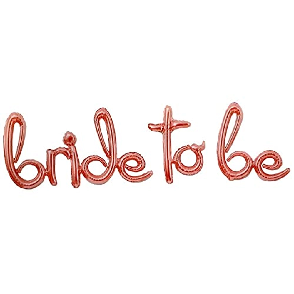 Bride To Be Rose Gold Cursive Foil Balloon 8736