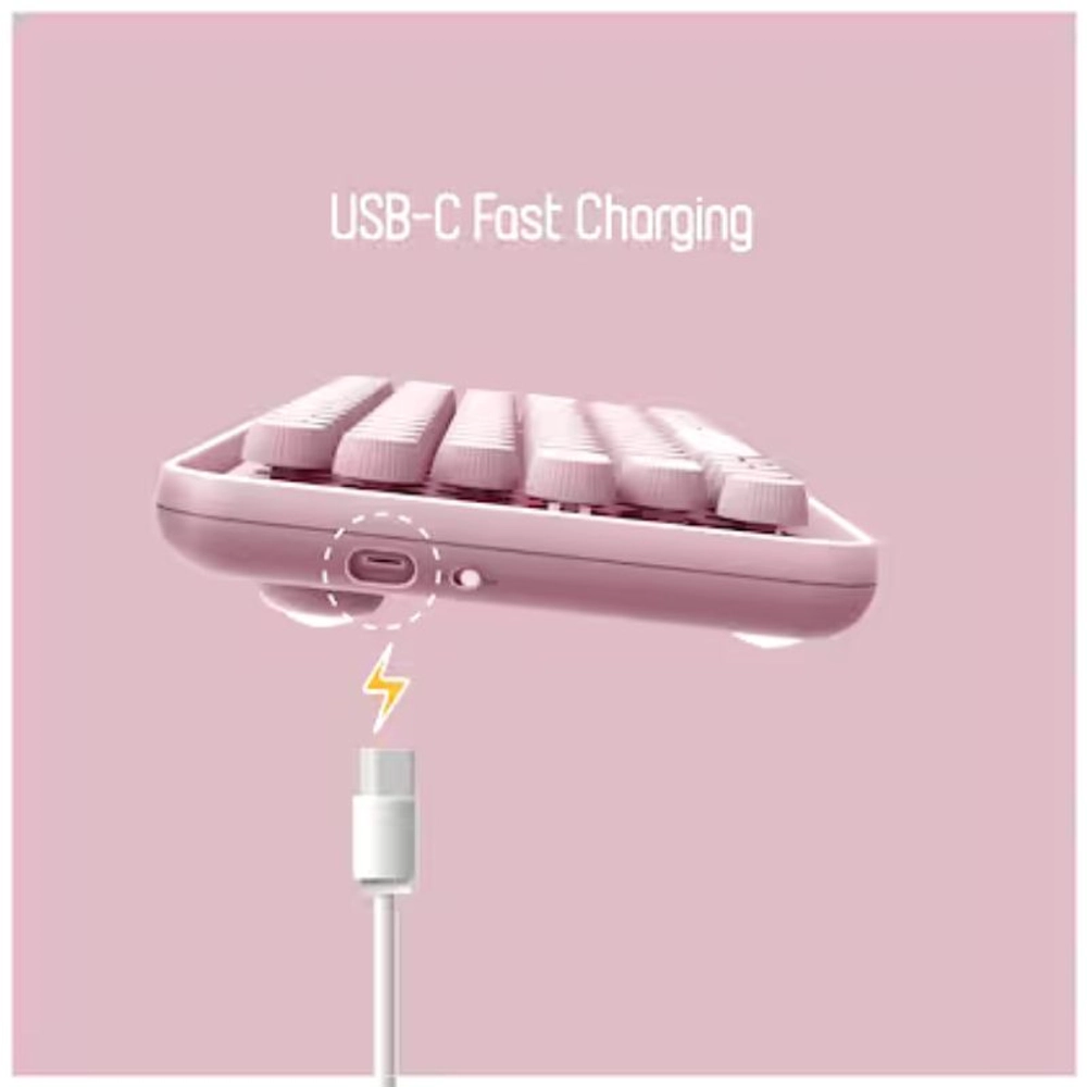 Buy Rapoo Ralemo Pre 5 Keyboard with Multimode technology, Backlight & Inbuilt Battery Pink