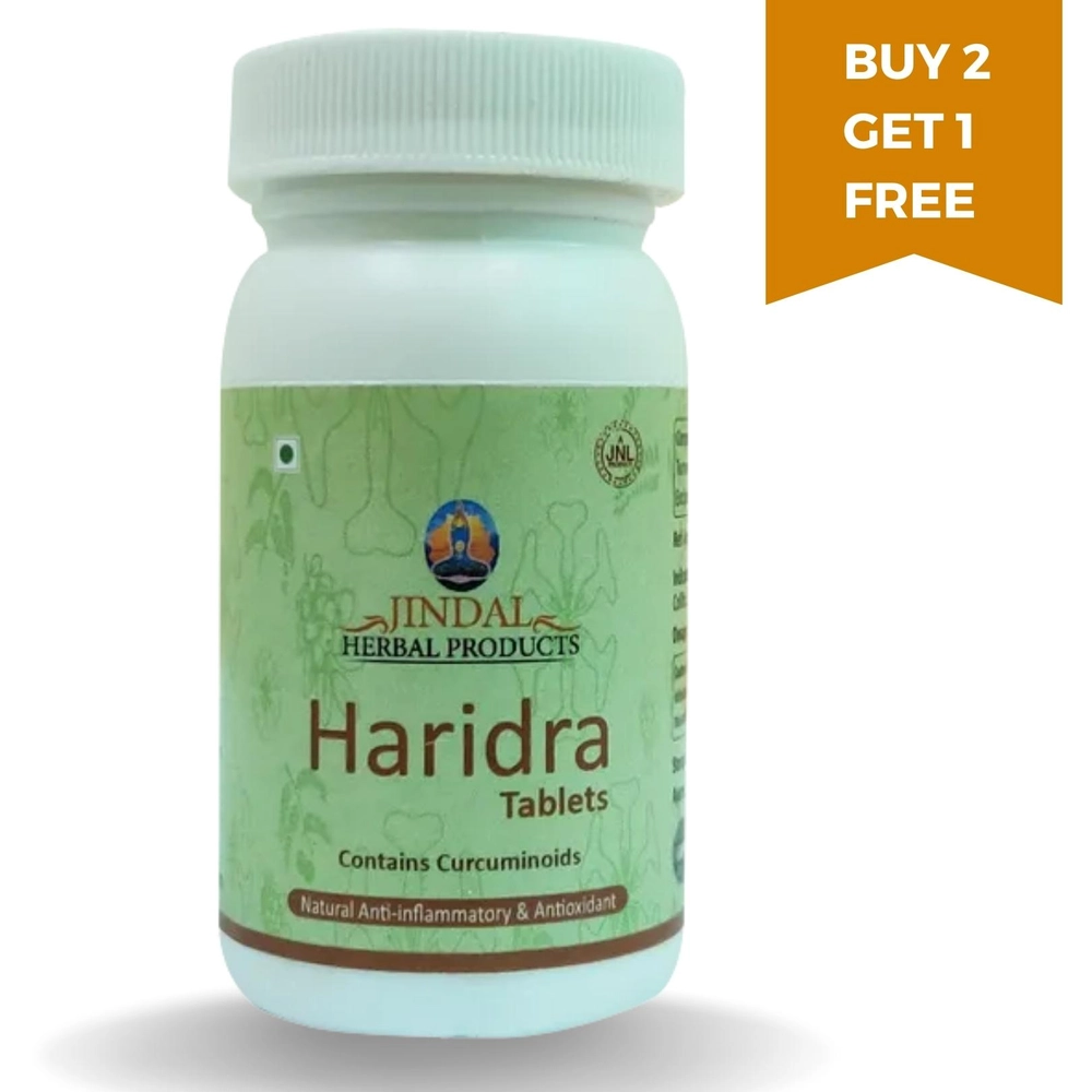 Haridra Tablet 60 Tablet Bottle - BUY 2 GET 1 FREE - Jindal Naturecare ...