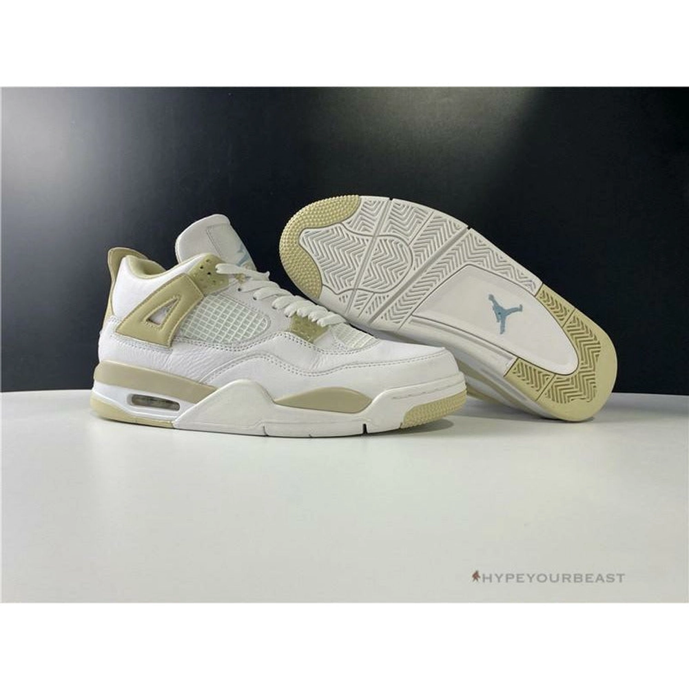 air jordan 4 white and gold