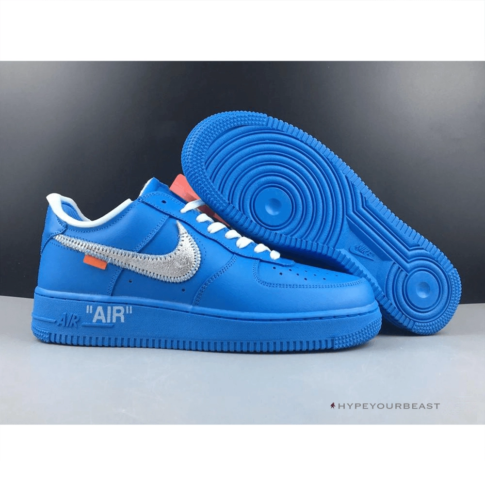 Off white best sale nike bleu