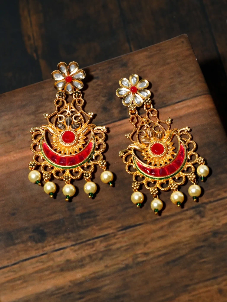 Buy Chic Chandbali Earrings Online – CherishBox_pearljewellery