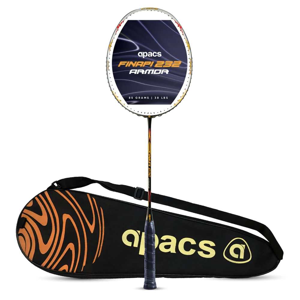 Apacs Finapi 232 Armor Badminton Racquet - (Black) - Warrior Sports (India)