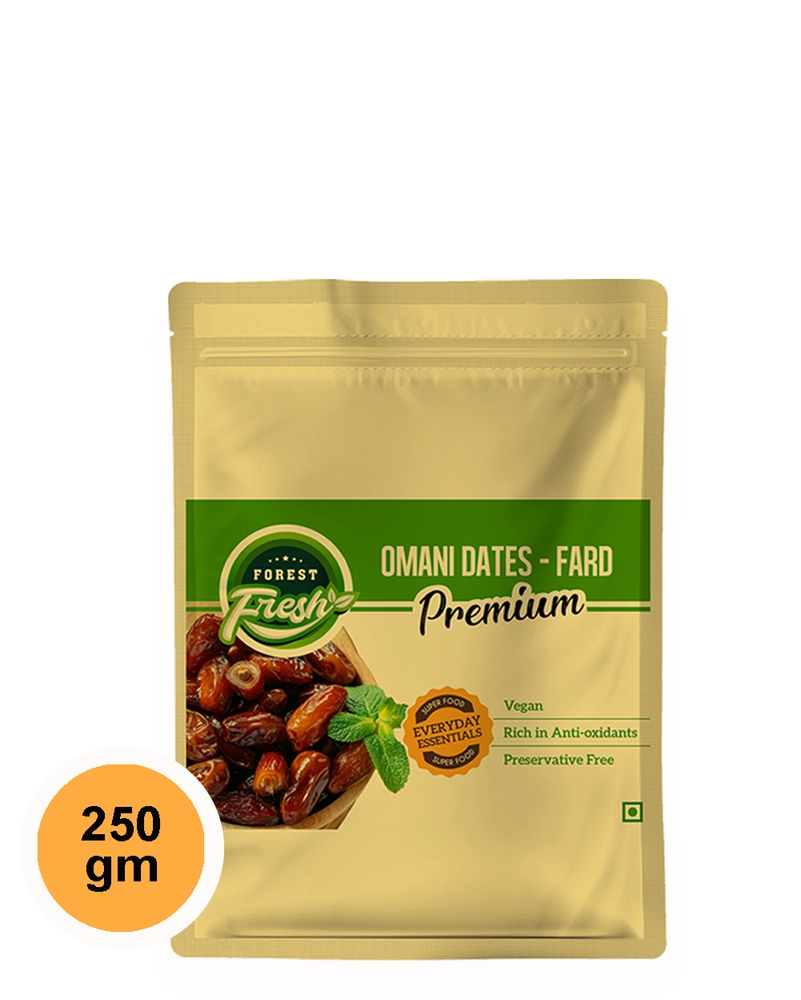 Forest Fresh Premium Omani Dates (Khajoor) - Fard - 250gm - Dry Fruits ...
