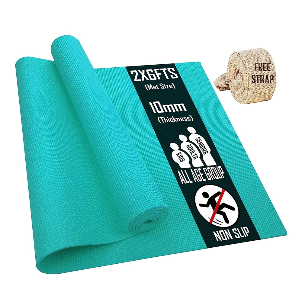 YOGTAPAS Extra Thick 8mm Thickness Yoga Mat for women men kids Anti-Skid  WaterProof Lightweight Easy
