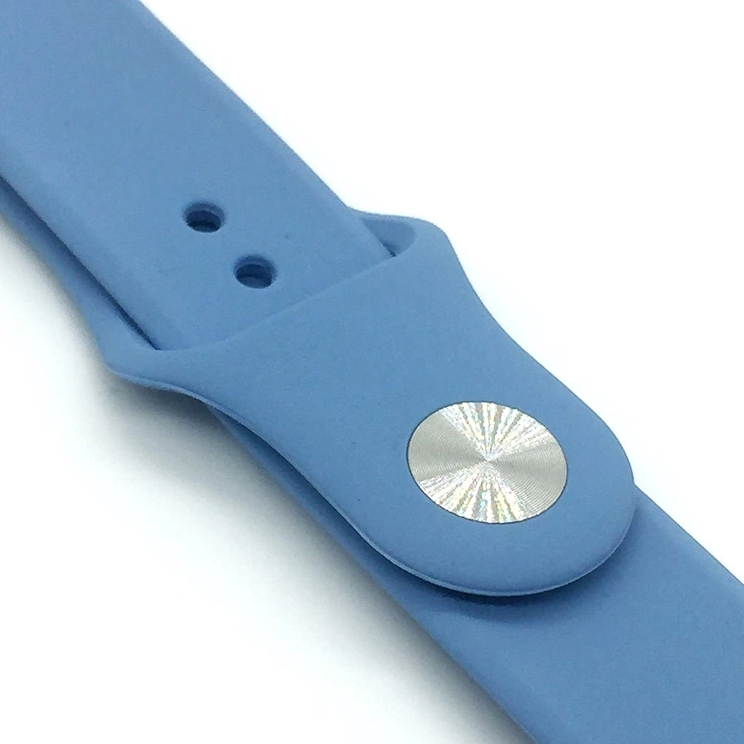 Replacement Straps Compatible with Apple Watch Bands 42mm 44mm Sport Silicone Soft Band for Apple Watch (Sky Blue)