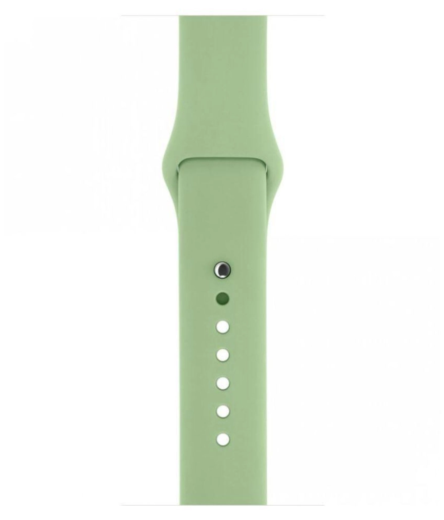 Replacement Straps Compatible with Apple Watch Bands 42mm 44mm Sport Silicone Soft Band for Apple Watch (Light Green)