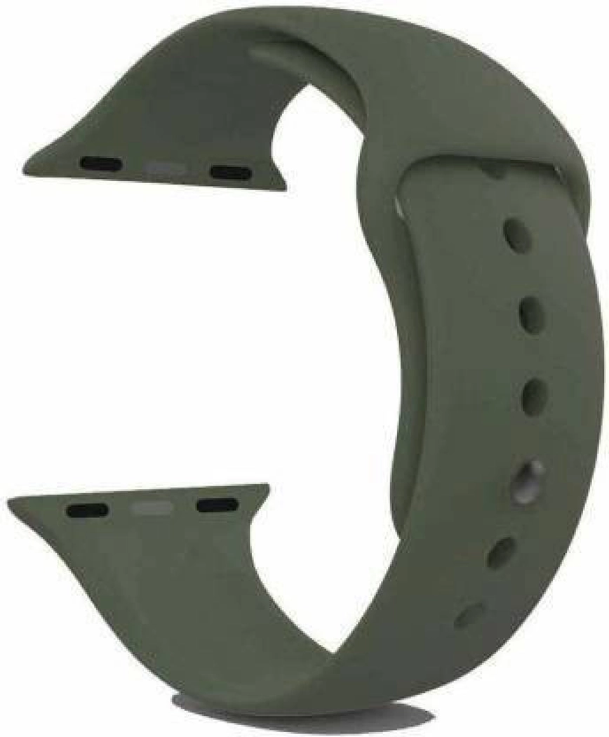 Replacement Straps Compatible with Apple Watch Bands 42mm 44mm Sport Silicone Soft Band for Apple Watch (Green)