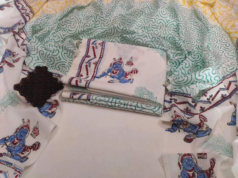 Bagru Print Cotton suts With Cotton Duptta