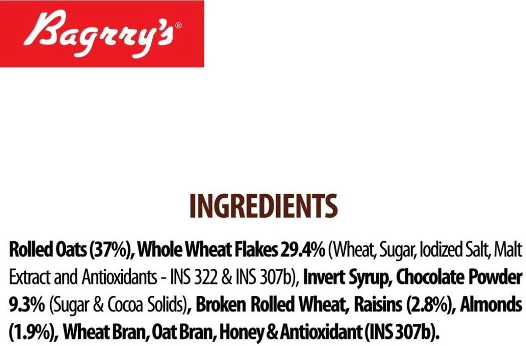 Bagrry's Choco Delight Muesli, Jar, 1000g