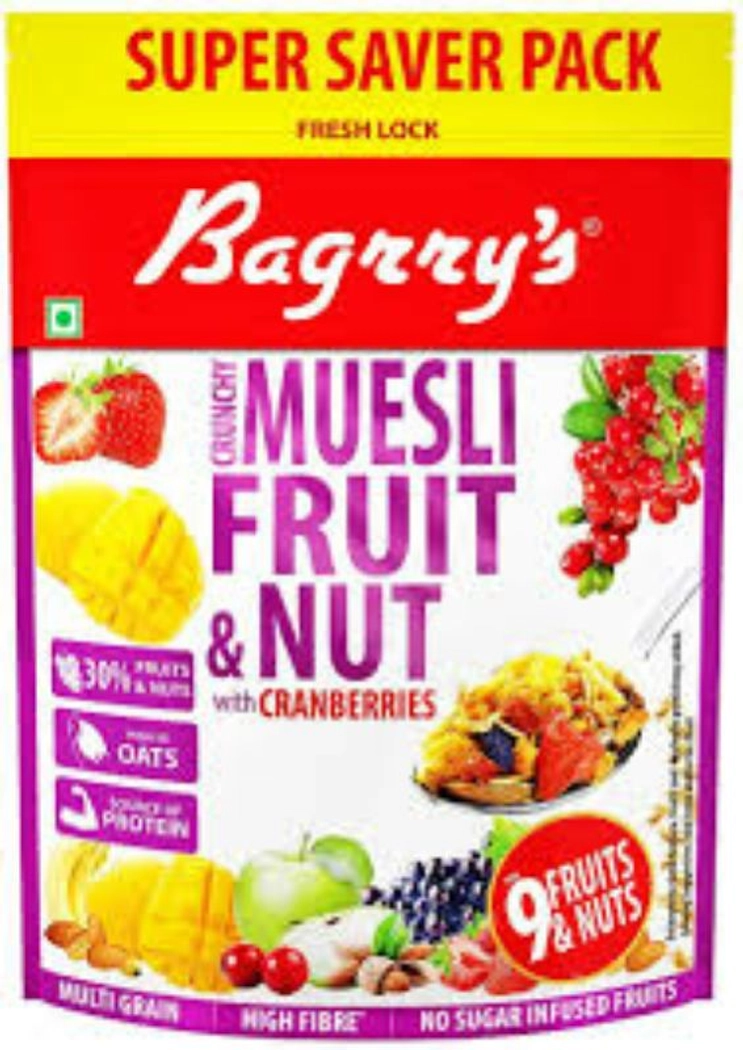 Baggrys Crunchy Muesli Fruit & Nut With Cranberries