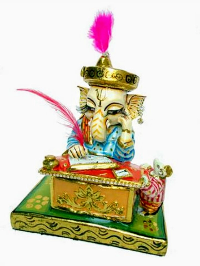 Accountant Ganesha With Mice